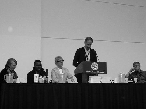 Joan Larkin, Saeed Jones, Elaine Sexton, David Groff, and David Trinidad