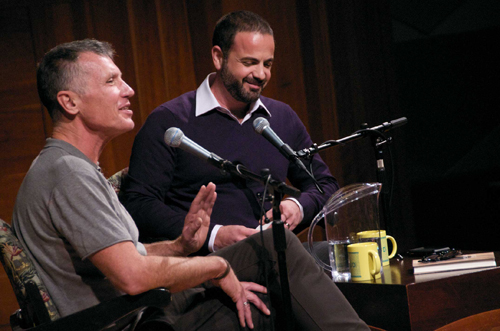 Michael Cunningham with Tony Valenzuela