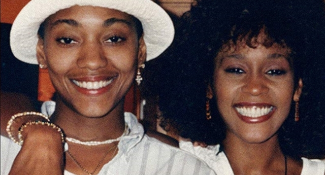 Robin Crawford with Whitney Houston
